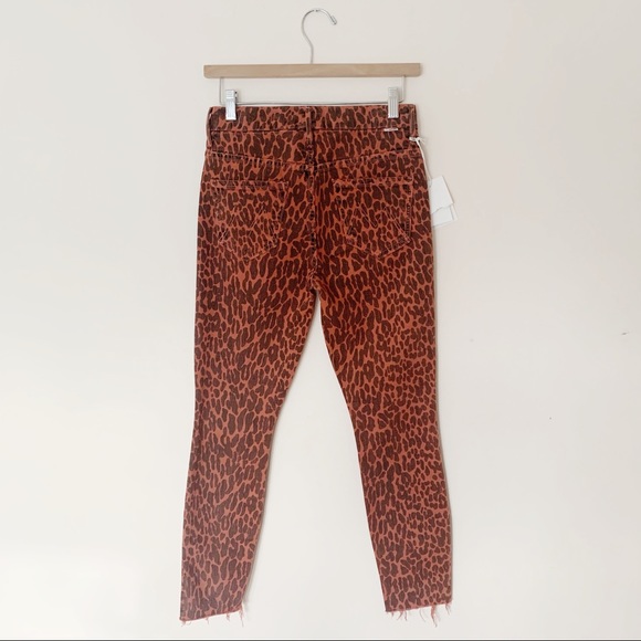 MOTHER DENIM HIGH WAISTED ANIMAL PRINT JEANS - Picture 6 of 6
